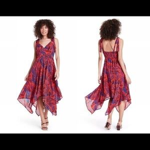 Alexis X Target Tropical Leaf Tie Strap Dress S